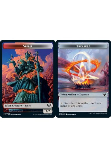 (英)【Foil】スピリットトークン / Spirit TokenNo.006 - 宝物トークン / Treasure Token【STX-TOKEN】 No.007