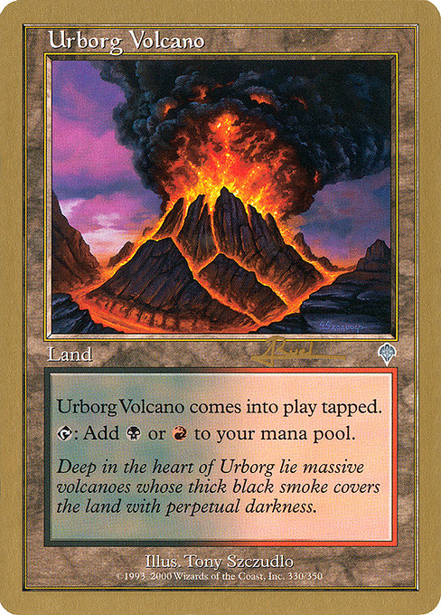 (英)アーボーグの火山 / Urborg Volcano【WC01】 World Championship Decks 2001 Antoine Ruel 金枠 No.088