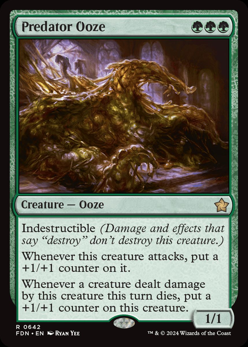 (英)捕食者のウーズ / Predator Ooze【FDN】 Starter Collection収録 No.642
