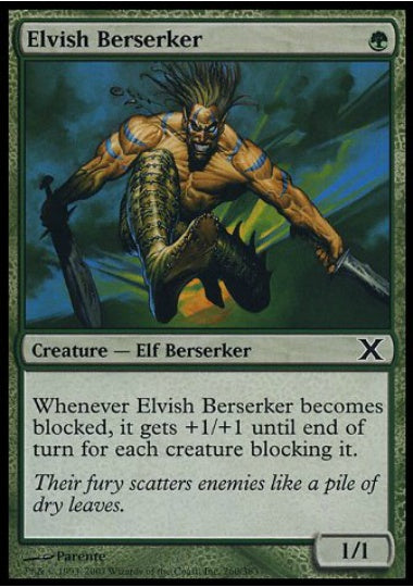 (英)【Foil】エルフの狂戦士 / Elvish Berserker【10E】 No.260