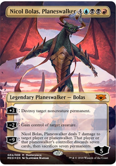 (英)【Foil】プレインズウォーカー、ニコル・ボーラス / Nicol Bolas, Planeswalker【GRNMED】 No.GR4