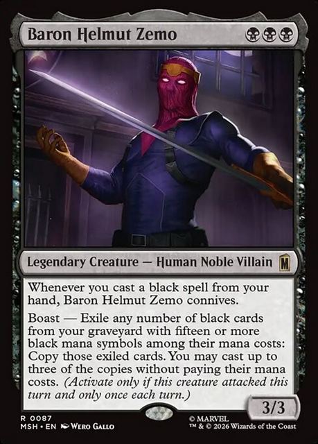 (英)【Foil】バロン・ヘルムート・ジモ / Baron Helmut Zemo【MSH】 No.087