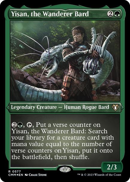 (英)【エッチングFoil】放浪の吟遊詩人、イーサーン / Yisan, the Wanderer Bard【CMM】 No.0577