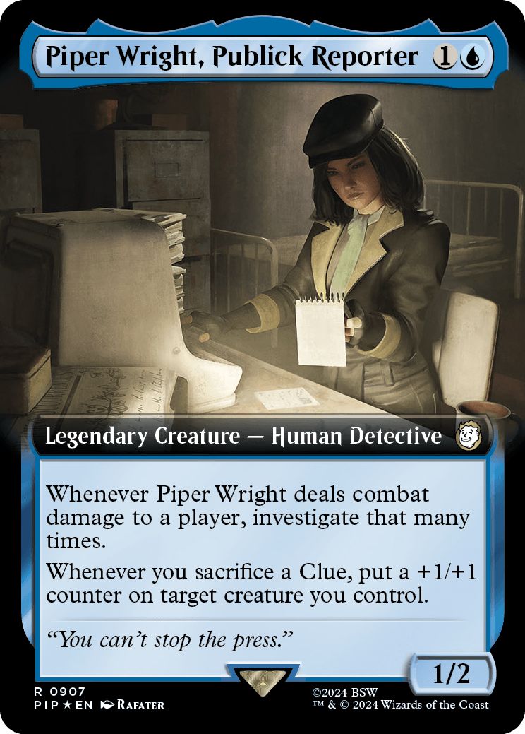 (英)【Surge-Foil】敏腕記者、パイパー・ライト / Piper Wright, Publick Reporter ★拡張枠★ 【PIP】 No.0907