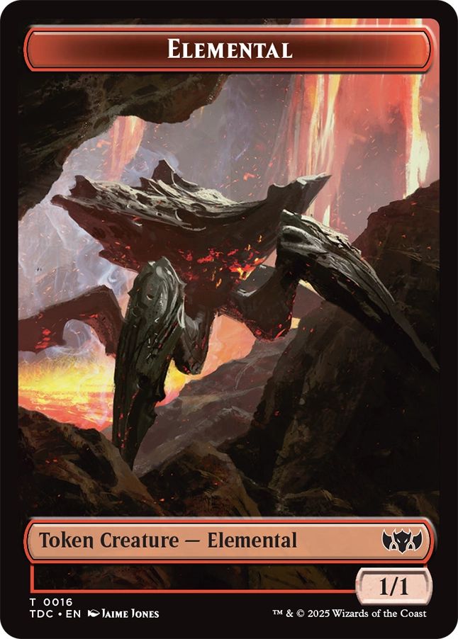 (英)エレメンタルトークン / Elemental Token No.016 - 金トークン / Gold Token【TDC-TOKEN】 No.029