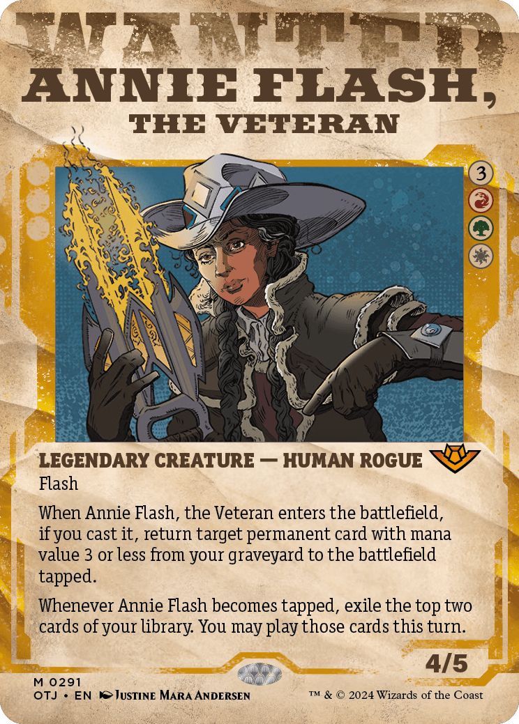 (英)百戦錬磨、アニー・フラッシュ / Annie Flash, the Veteran ★ショーケース枠★(「手配書」ショーケース版) 【OTJ】 No.291