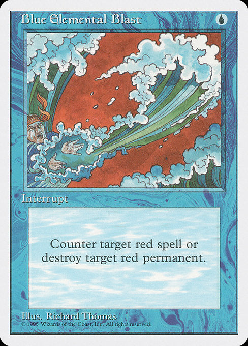 (英)青霊破 / Blue Elemental Blast【4ED】 No.063