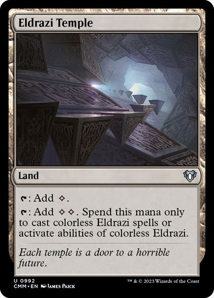 (英)エルドラージの寺院 / Eldrazi Temple【CMM】 No.0992