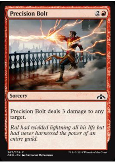 (英)正確な稲妻 / Precision Bolt【GRN】 プレインズウォーカーデッキ収録 No.267