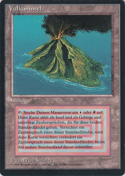 (ドイツ語)Vulkaninsel / Volcanic Island【3ED】 黒枠 No.291