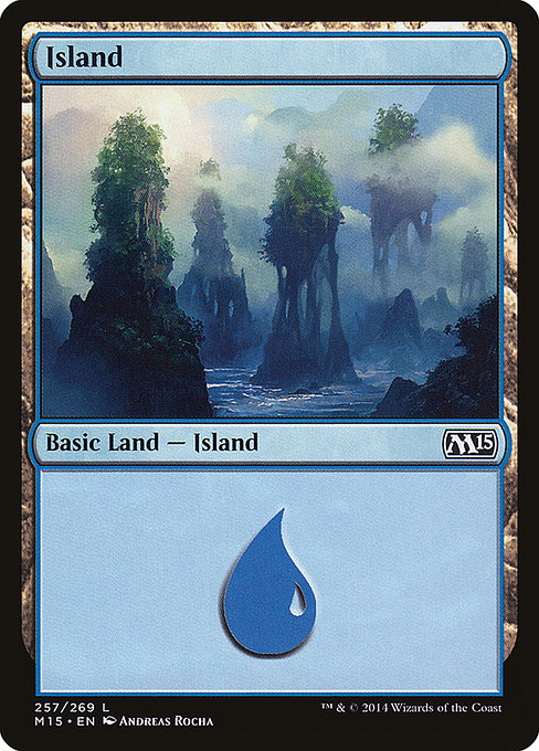 (英)【Foil】島 / Island【M15】 No.257