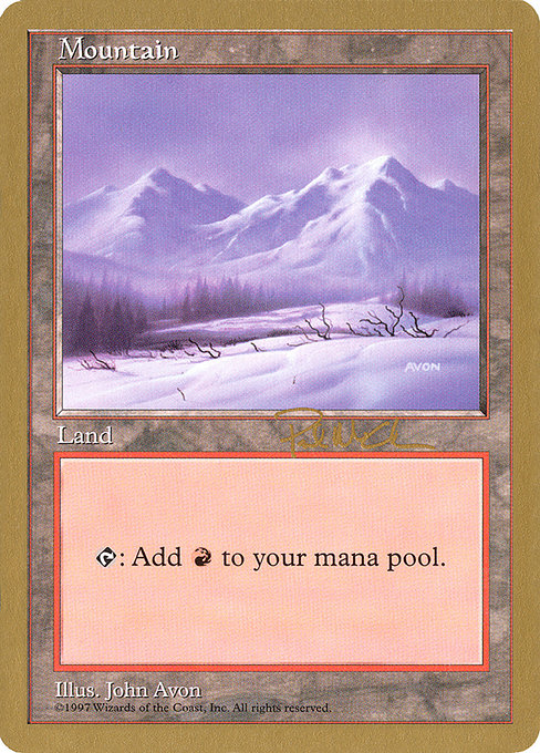 (英)山 / Mountain【WC97】 World Championship Decks 1997 Paul McCabe 金枠 No.114