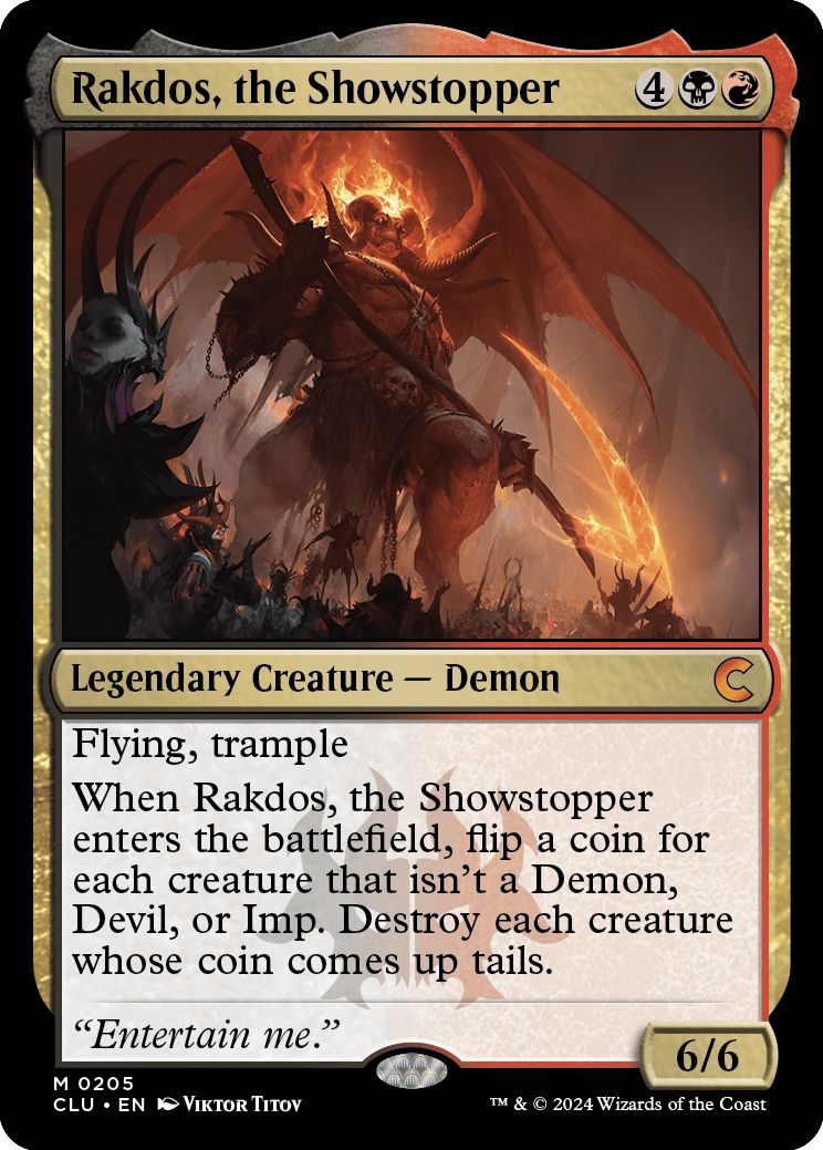 (英)名演撃、ラクドス / Rakdos, the Showstopper【CLU】 No.205