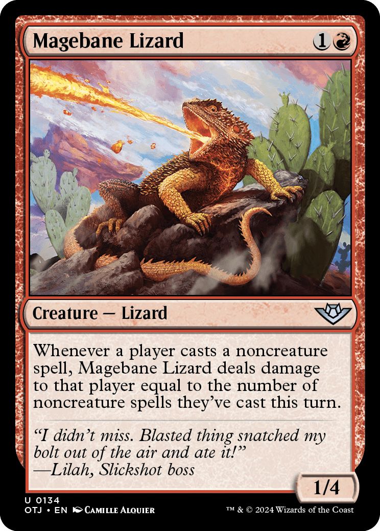 (英)魔道士封じのトカゲ / Magebane Lizard【OTJ】 No.134