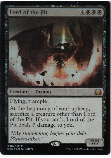 (英)【Foil】奈落の王 / Lord of the Pit【DDADVD】絵違いFoil No.030
