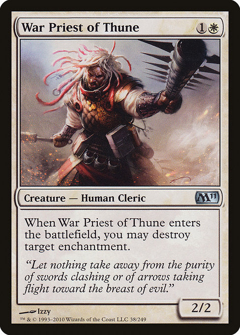 (英)【Foil】テューンの戦僧 / War Priest of Thune【M11】 No.038