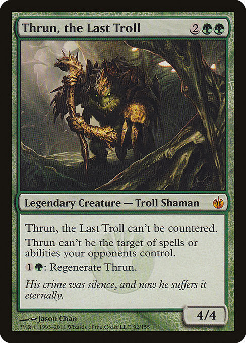 (英)【Foil】最後のトロール、スラーン / Thrun, the Last Troll【MBS】 No.092