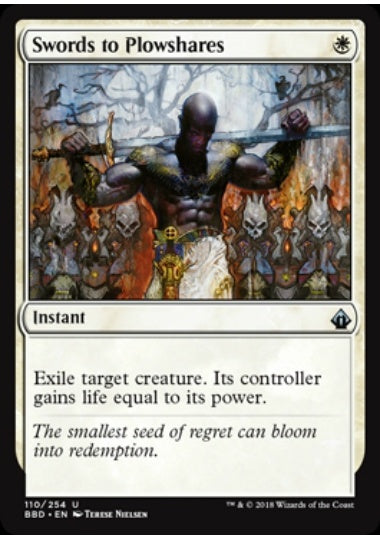 (英)【Foil】剣を鍬に / Swords to Plowshares【BBD】 No.110
