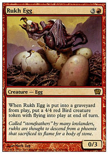 (英)【Foil】ルフ鳥の卵 / Rukh Egg【8ED】 No.216