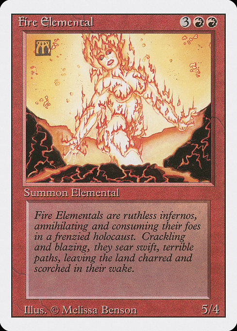 (英)炎の精霊 / Fire Elemental【3ED】 No.149