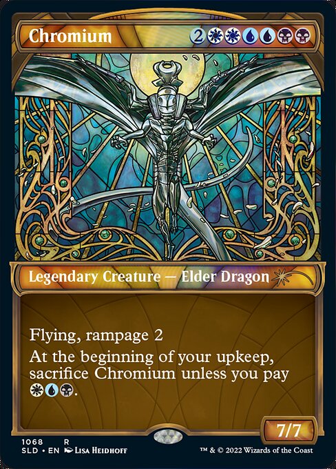 (英)【テクスチャーFoil】クロミウム / Chromium【SLD】 Showcase: Dominaria United Textured Foil Edition No.1068