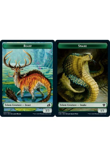 (英)ビーストトークン / Beast Token No.010 - 蛇トークン / Snake Token【C20-TOKEN】 No.015