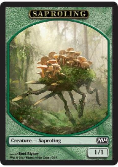 (英)苗木トークン / Saproling Token【M14-TOKEN】 No.010