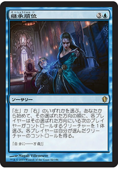 (日)継承順位 / Order of Succession【C13】 No.052