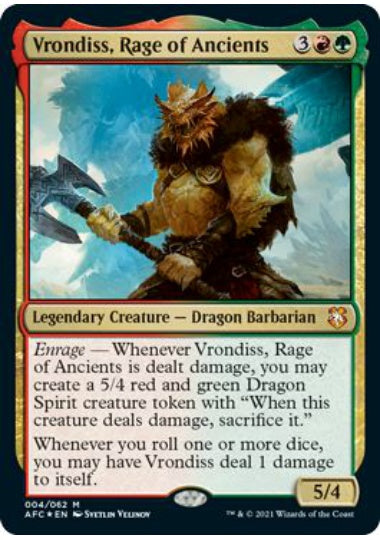 (英)【Foil】古き者どもの激怒、ヴロンディス / Vrondiss, Rage of Ancients【AFC】 No.004