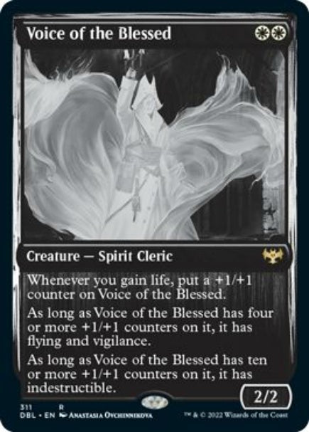 (英)【Foil】祝福されし者の声 / Voice of the Blessed【DBL】 No.311