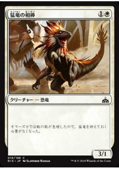 (日)猛竜の相棒 / Raptor Companion【RIX】 No.019