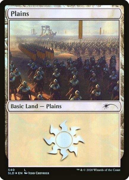 (英)【Foil】平地 / Plains【SLD】 No.540