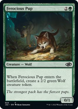 (英)獰猛な仔狼 / Ferocious Pup【J22】 No.659