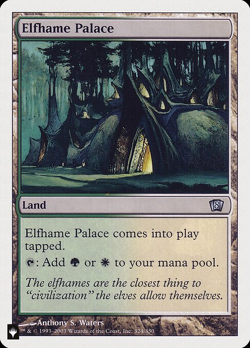 (英)エルフェイムの宮殿 / Elfhame Palace【8ED】 PWシンボル付き再販 No.324