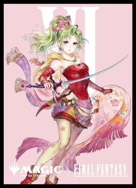 【サプライ】 エンスカイ マジック：ザ・ギャザリング--FINAL FANTASY プレイヤーズカードスリーブ MFS-09 「キャラクター」ボーダーレス版《魔導の力を持つ少女、ティナ》 (80枚入り) ※発送方法は「ゆうパック」を選択してください。