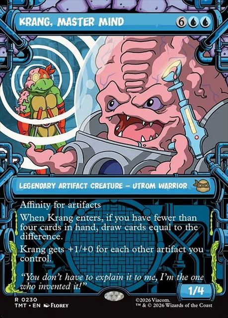 (英)大いなる脳ミソ、クランゲ / Krang, Master Mind ★ショーケース★(「下水道」フレーム版) 【TMT】 No.230