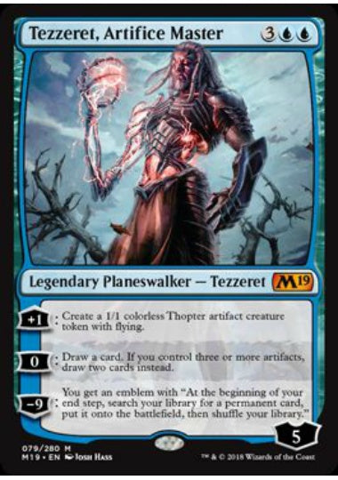 (英)工匠の達人、テゼレット / Tezzeret, Artifice Master【M19】 No.079