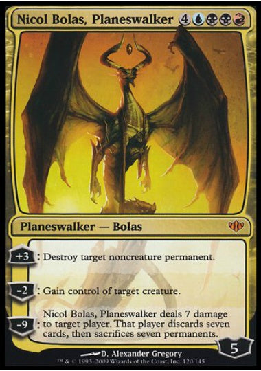 (英)プレインズウォーカー、ニコル・ボーラス / Nicol Bolas, Planeswalker【CON】 No.120