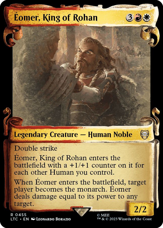 (英)【銀Foil】ローハンの王、エオメル / Eomer, King of Rohan ★ショーケース枠★(中つ国の巻物) 【LTC】 No.455