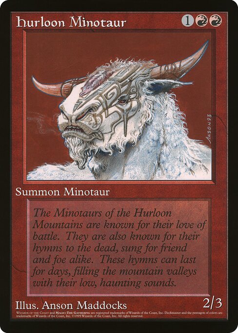 (英)ハールーン・ミノタウルス / Hurloon Minotaur【PRM】 マガジンプロモ 【Oversized Card】 BIG-PRM-006 ※トーナメントで使用することはできません。