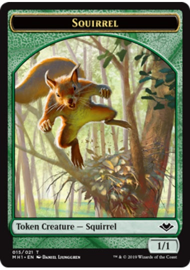 (英)【Foil】リストークン / Squirrel Token【MH1-TOKEN】 No.015