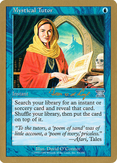 (英)神秘の教示者 / Mystical Tutor【WC00】 World Championship Decks 2000 Tom van de Logt 金枠 No.034