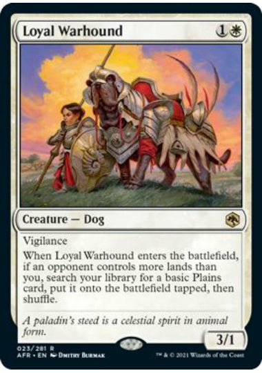 (英)忠実な軍用犬 / Loyal Warhound【AFR】 No.023