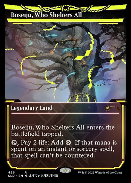 (英)【Neon Ink Foil】すべてを護るもの、母聖樹 / Boseiju, Who Shelters All【SLD】 Showcase: Neon Dynasty Neon Ink Foil Edition No.426