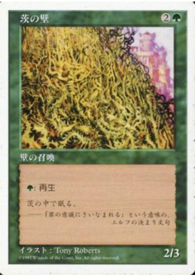 (日)茨の壁 / Wall of Brambles【5ED】 No.338