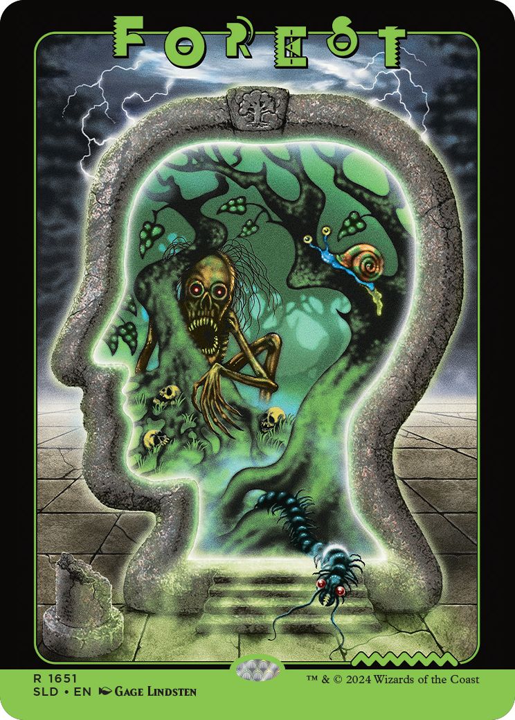 (英)森 / Forest【SLD】 Secret Lair x Brain Dead: Lands No.1651