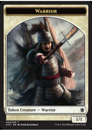 (英)戦士トークン / Warrior Token【KTK-TOKEN】 No.004