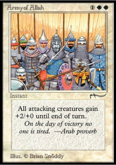 (英)Army of Allah【ARN】 (コスト黒塗り) No.002D