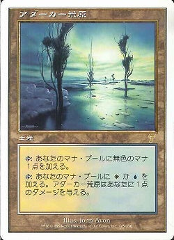 (日)【Foil】アダーカー荒原 / Adarkar Wastes【7ED】 No.325