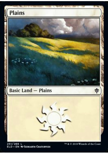 (英)【Foil】平地 / Plains【ELD】 No.251
